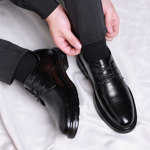 Good Man Brand Official 38-44 Artificial <span class=keywords><strong>Black</strong></span> Official Vestido de oficina hecho a mano <span class=keywords><strong>Oxford</strong></span> Logotipo personalizado Zapatos de cuero para hombre - Product Image 4