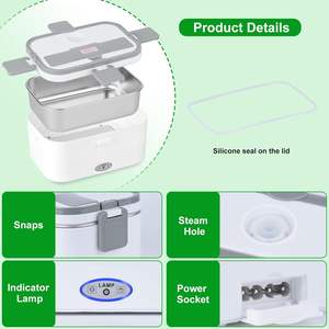 Boîte à lunch électrique pour enfants, chauffante, pour l'école - Product Image 6