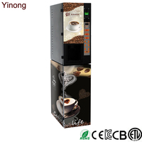 Distributeur automatique de café GS GTS103 CE/IS9001/OEM Mini Cafe avec fente pour pièces de monnaie, 3 boissons chaudes/froides, refroidissement par compresseur