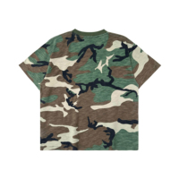 Nouvelle Tendance 2026 : T-shirt Camouflage Homme Streetwear en Coton Texturé Col Rond Manches Courtes – Logo Personnalisé Marque Privée