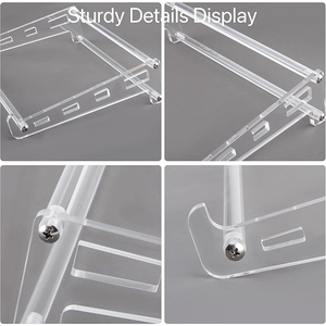 Nhà máy tùy chỉnh <span class=keywords><strong>Acrylic</strong></span> máy tính xách tay đứng cho bàn, rõ ràng thông gió máy tính đứng chủ cho bàn - Product Image 6