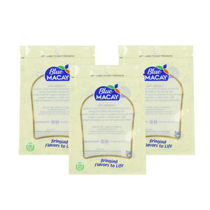 Jendela Bening 100G 250G Kantong Kemasan Bumbu Bumbu Kertas Cetak Kustom Kantong Berdiri Tas Kemasan Makanan untuk Bumbu - Product Image 1