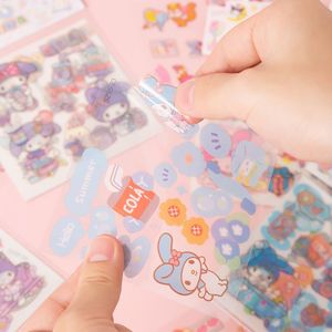 Guka Cartoon Sticker Set 3 Pet <b>Sheets</b> With Card Portable Pack For Girls Journal Decoration - Product Image 3
