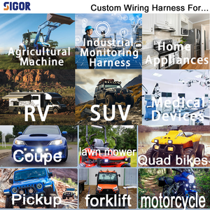 自動車用エンジン用電気配線ハーネス,純粋な銅導体ナイロン/PVCジャケット1m長さ220V - Product Image 4