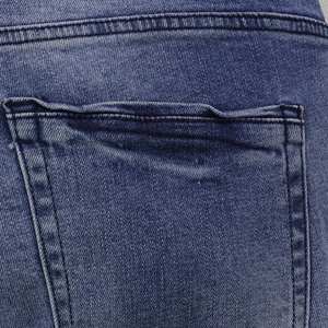 Jeans Clásicos de Pierna Recta para <span class=keywords><strong>Hombre</strong></span>, Pantalones de Mezclilla Elástica de Algodón Lavado Azul Vintage, Pantalones Casuales Retro de Negocios para <span class=keywords><strong>Hombre</strong></span> - Product Image 6