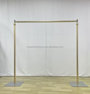 2025 Mới Vàng Ống Đám Cưới Và Treo Lên Có Thể Điều Chỉnh Lên Backdrop Đứng Nhiệm Vụ Nặng Nề Thiết Lập Cho Tổ Chức Sự Kiện Đảng Trang Trí Đám Cưới - Product Image 1