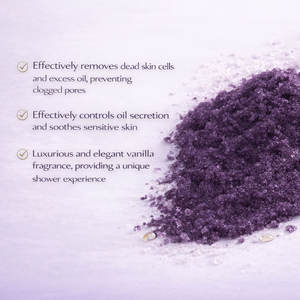 Gommage corporel minéral à l'extrait d'aloe vera, au sel de mer, parfum ambre noir et vanille, 120g - Product Image 6