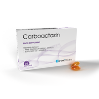 Compléments alimentaires à base de plantes en gélules molles Carboactazin PR562024 de la marque italienne, pour adultes, 20/30 gélules par jour, sans gluten, pour femmes et hommes
