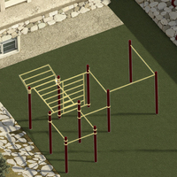 Barres de traction en acier inoxydable durable pour équipement de sport extérieur, barres de gymnastique, barres de traction pour une résistance élevée, respectueuses de l'environnement, garantie 5 ans