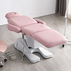 Cama elétrica para massagem, cama de beleza elétrica rosa