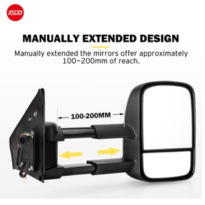 กระจกมองข้างแบบยืดหดได้สำหรับรถยนต์โตโยต้า ปราโด 150 ซีรีส์ ปี 2009 ขึ้นไป รุ่น VATM012A - Product Image 4