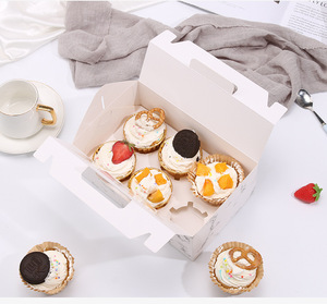 Gấp rõ ràng <span class=keywords><strong>PVC</strong></span> cửa sổ Cookie chăn thả sô cô la <span class=keywords><strong>cupcake</strong></span> bánh Bánh hộp điều trị đầu hồi các tông hộp giấy với xử lý - Product Image 5