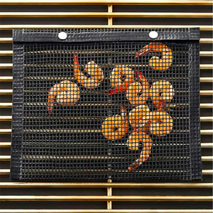 Bolsa de malla para parrilla de barbacoa, carbón de bambú, antiadherente, resistente al calor, impermeable, reutilizable y fácil de <span class=keywords><strong>limpiar</strong></span> para pícnic al aire libre - Product Image 6