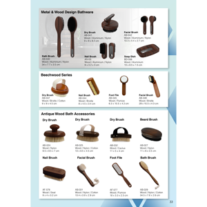 Cepillo de Baño de Madera/Nailon con Mango, Herramienta de Lavado Corporal de Alta Calidad para Ducha, Modelo AB-027, Hecho en China - Product Image 6