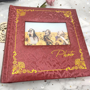 Fournisseur à couverture rigide 200 photos 4x6 pouces, couverture en papier vinyle <span class=keywords><strong>album</strong></span> <span class=keywords><strong>photo</strong></span> de mariage avec fenêtre - Product Image 3