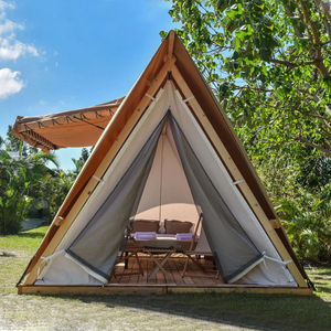 Tente de glamping de luxe en forme de A pour 1-2 personnes, idéale pour dormir en extérieur, Tenda De Lona - Product Image 3