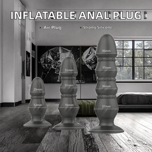 ปลั๊กสอดก้นซิลิโคน เครื่องสั่นนวดต่อมลูกหมาก บัตปลั๊กพร้อมจุกดูด ดิลโดสำหรับผู้ชาย เครื่องช่วยสำเร็จความใคร่สำหรับผู้หญิง - Product Image 2