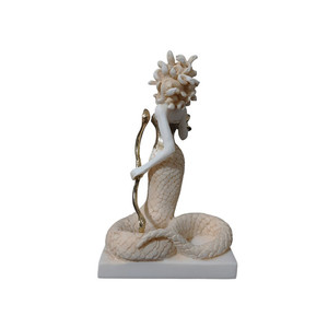 Tượng Điêu Khắc Thần Thoại Hy Lạp Medusa <span class=keywords><strong>Gorgon</strong></span>, Tượng Vẽ Tay Bằng Đá Cẩm Thạch Quái Vật 16Cm - Product Image 4