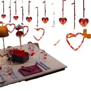 Dia dos Namorados levou amor cortina luz decorativa casamento casa pendurado 520 confissão