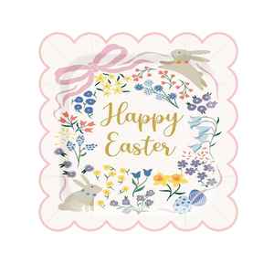 DAMAI Customized Decoration Paper Plate Rabbit Print Disposable Paper Plates <b>Easter</b> Themed Party Tableware Set - Product Image 5