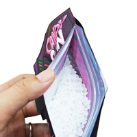 Sacs en Mylar Holographiques Exotiques 8ème génération 3,5 g, découpés à la forme de dessin animé, avec fermeture éclair, résistants aux odeurs, de forme spéciale, 1 lb