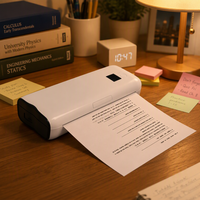 Coditeck Document A4 Imprimante Thermique avec Interface USB Résolution 203DPI Vitesse d'Impression 50 mm/s-Conception Portable
