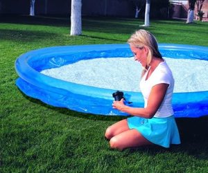 Große aufblasbare Schwimmbäder 10 Fuß x 30 Zoll schnell aufstell barer aufblasbarer oberirdischer runder <span class=keywords><strong>Pool</strong></span> mit Filter pumpe für erwachsene Kinder - Product Image 5