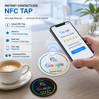 Étiquette RFID NFC programmable 13,56 MHz ISO/IEC 14443 avec code QR, mini-étiquette PVC personnalisable, carte de visite, autocollant de fenêtre étanche