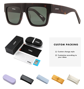 Nouvelle Arrivée Lunettes <span class=keywords><strong>de</strong></span> <span class=keywords><strong>Soleil</strong></span> Polarisées <span class=keywords><strong>de</strong></span> Luxe en Acétate UV400 pour Hommes avec Logo Personnalisé, Gafas <span class=keywords><strong>de</strong></span> Sol Tendance - Product Image 4