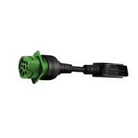 Durabilidad verde personalizada J 1939 Cables OBD OBD2 J1962 Adaptador de conector Lector de código Eld Arnés de cables