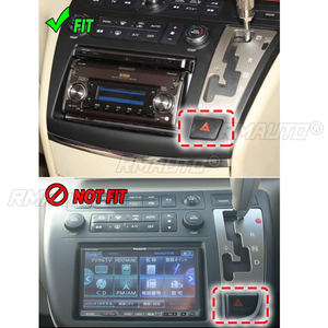 25*8*34.5cm Car Radio Facia Dash Kit Panel Fascia Plate for Nissan Elgrand (E51) 2002-2010 DVD <b>CD</b> Panel Trim Plate <b>Frame</b> Console - Product Image 6