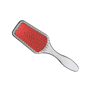 Cepillo de pelo de 3 archivos con dientes de metal Herramienta de cuidado del cabello duradera y efectiva - Product Image 1