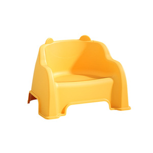 Yellow <b>Plastic</b> Kids <b>Stool</b> With Backrest For Home Use YQ820 Child Seat - Product Image 1