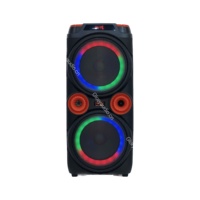 Dj Jack Enceintes de cinéma maison et systèmes audio domestiques Boomer Music Alimentation par batterie PA avec Subwoofer Ouffeur Haut-parleur Boombox Basike