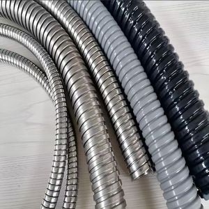 Conduit électrique <span class=keywords><strong>flexible</strong></span> Somhyin Kunshen, tuyau métallique recouvert <span class=keywords><strong>de</strong></span> plastique, tube corrugué en PVC, protection des câbles - Product Image 3