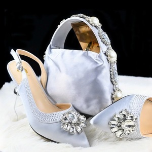 2025 scarpe e borse abbinate scarpe fantasiose da donna con borse a mano scarpe da festa set di borse - Product Image 5