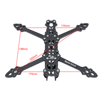 Kit de châssis de drone FPV de course RC en fibre de carbone sergé mat RJX Mark4 V2 5 pouces 225 mm