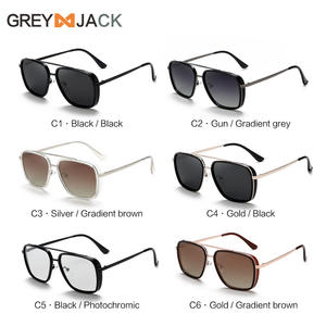 แว่นกันแดดผู้หญิงเกรย์แจ็ค TR กรอบโลหะ UV400 เลนส์โพลาไรซ์ TAC ประเภท 3 แว่นกันแดดสีขาว - Product Image 5