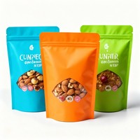 Sachets mini refermables holographiques imprimés en héliogravure 2.4x3.9 biodégradables, recyclables, résistants à l'humidité, pochettes verticales pour aliments, aliments pour animaux, gelée