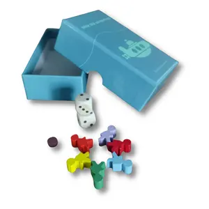 कस्टम foldable परिवार कागज खूंटी बोर्ड खेल और बॉक्स मुद्रण के साथ परिवार के लिए यात्रा पासा टोकन स्पिनर