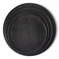 Vente de gros Assiette à fruits en bois massif Assiette à goûter aux fruits secs Salade en bois d'acacia Grande assiette en bois