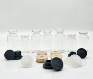 Cosmetic Use <b>Mini</b> Lead-free Glass Childproof Cylinder <b>Bottles</b> Heat Transfer Printed Surface Lids for Grocery Use (Custom Color) - Product Image 1