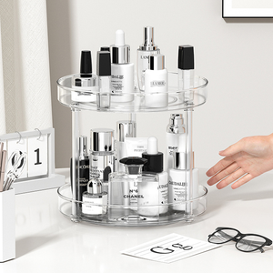 360 ° xoay trang điểm tổ chức rõ ràng Pet mỹ phẩm lưu trữ Kệ | Đồ gia dụng - Product Image 2