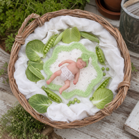 Modische, hübsche 4-Zoll-Silikon-Reborn-Babypuppe mit weichem Körper für die Heimdekoration