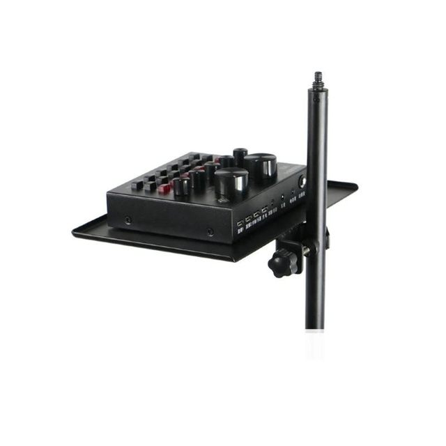 Universal Adjustable Sound Card Tray Live Broadcast Microphone Rack Stand Phone Clip Holder