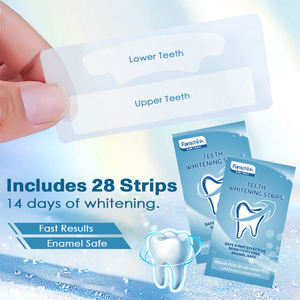 Strisce sbiancanti denti aromatizzate alla menta comode cure dentistiche per uso domestico con efficacia appena soddisfatta - Product Image 4