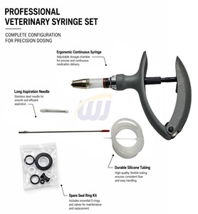 Injecteur de vaccin vétérinaire WANJIA, <span class=keywords><strong>seringue</strong></span> réglable en continu pour l'élevage de volailles et de bétail - Product Image 4