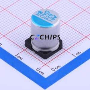 OVG821M1CTR-1013 Solid Capacitor SMD,D10xL12.6mm ( Capacitance: 820uF )( Precision: 20% Rated Voltage: 16V ) - Product Image 1