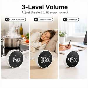 OEM Magnetischer Digitaler <span class=keywords><strong>Timer</strong></span> mit Großem LED-Display, Lautem Alarm und <span class=keywords><strong>Countdown</strong></span>-Funktion für Küche, Kochen, Studium und Klassenzimmer - Product Image 5