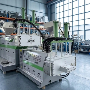 Machine de recyclage de films plastiques PP PE PA PS PET Lvdao 300-350kg/h à vis simple et <span class=keywords><strong>double</strong></span> étage pour la fabrication de granulés – Prix abordable - Product Image 2